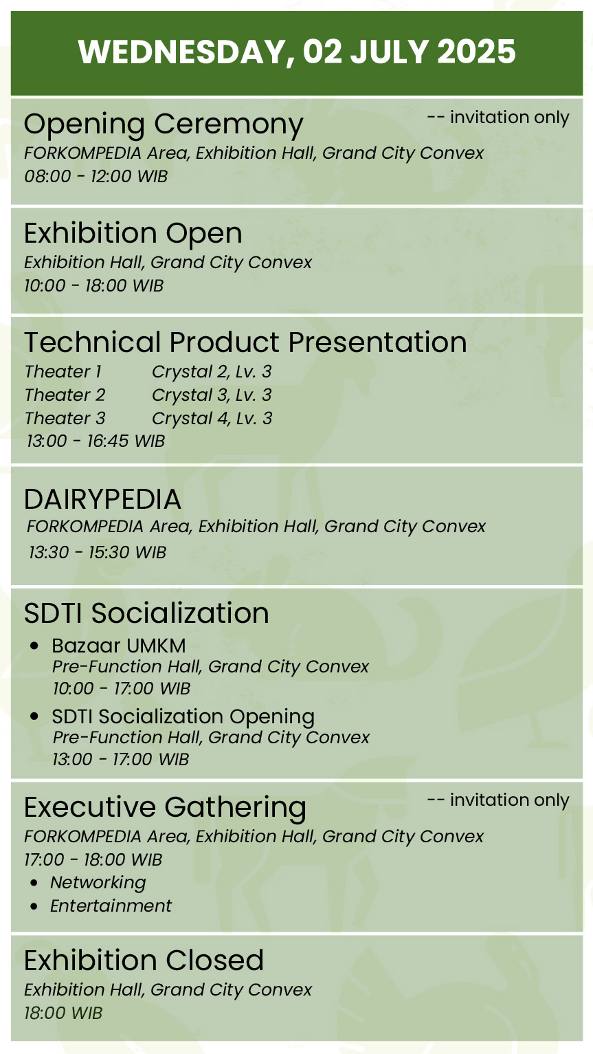 These program are subject to change without notice.