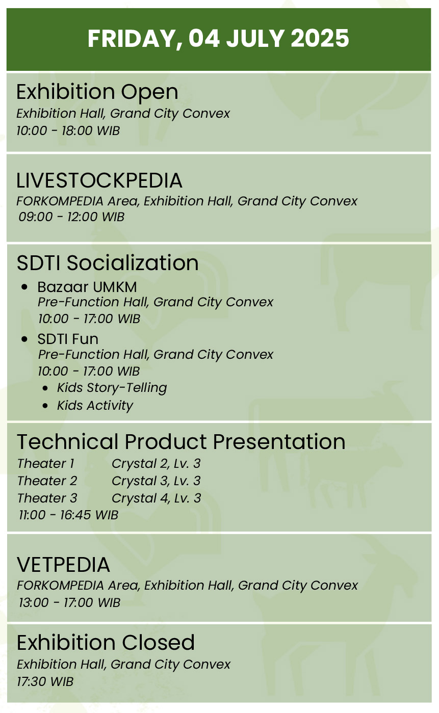 These program are subject to change without notice.